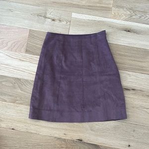 Aritzia Babaton Mauve Faux Suede Mini Skirt